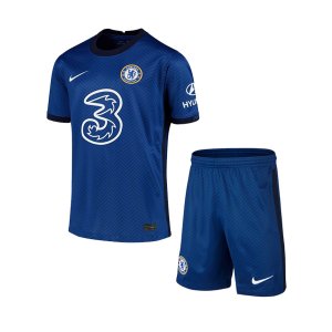 2020-21 Chelsea Kids Home Soccer Kits Shirt with Shorts
