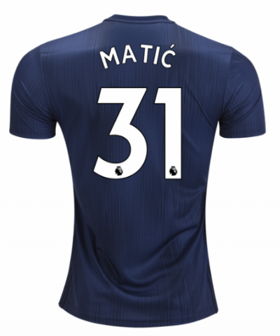 2018-19 Manchester United Third Soccer Jersey Shirt Nemanja Matic #31