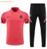 2021-22 Atletico Madrid Pink Polo Kits Shirt with Pants