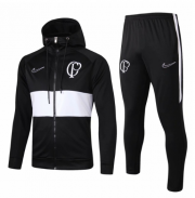 2019-20 Corinthians Black Hoodie Jacket Training Suit with pants