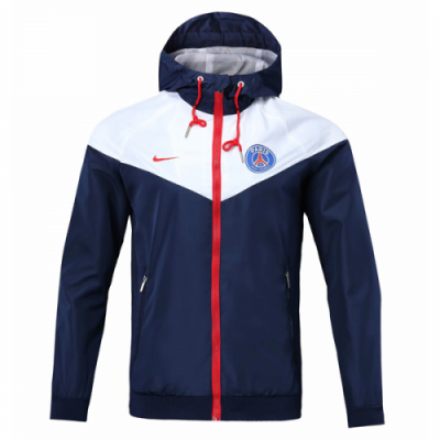 18-19 PSG White&Navy Woven Windrunner