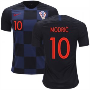 2018 World Cup Croatia Away Soccer Jersey Shirt Luka Modric #10