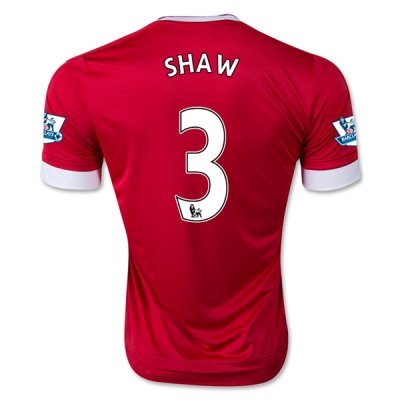 2015-16 Manchester United SHAW 3 Home Soccer Jersey