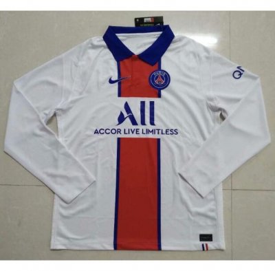 2020-21 PSG Long Sleeve Away Soccer Jersey Shirt