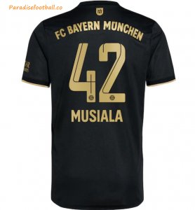 2021-22 FC Bayern Munchen Away Soccer Jersey Shirt with Musiala 42 printing