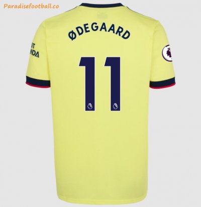 2021-22 Arsenal Away Soccer Jersey Shirt with Martin Odegaard 11 printing