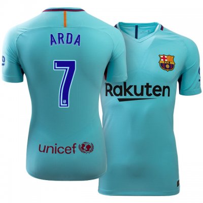 2017-18 Barcelona #7 Arda Turan Away Soccer Jersey
