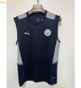 2022-23 Manchester City Navy Grey Training Vest Shirt