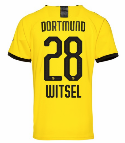 2019-20 Borussia Dortmund Home Soccer Jersey Shirt Witsel 28