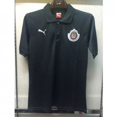 2017-18 Chivas Black Polo Shirt