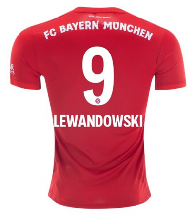 Robert Lewandowski #9 2019-20 Bayern Munich Home Soccer Jersey Shirt