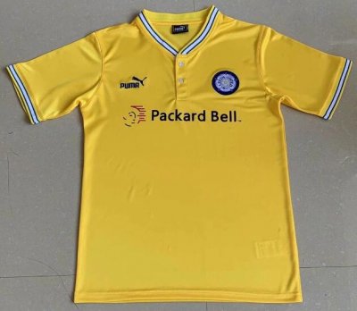 1998 Leeds United Retro Yellow Away Soccer Jersey Shirt