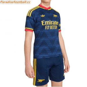2026-27 Arsenal Away Kids Soccer Kits Shirt With Shorts