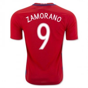 2016 Chile Zamorano 9 Home Soccer Jersey