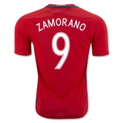 2016 Chile Zamorano 9 Home Soccer Jersey