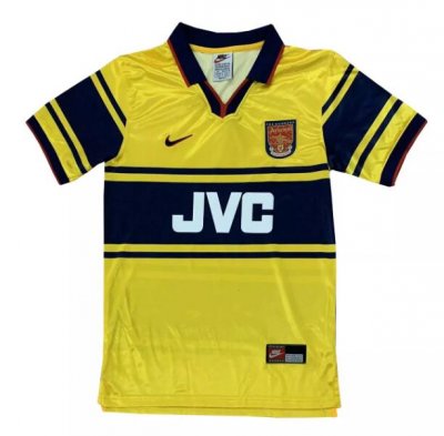 1997 Arsenal Retro Yellow Away Soccer Jersey Shirt