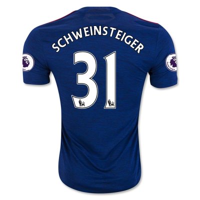 2016-17 Manchester United 31 SCHWEINSTEIGER Away Soccer Jersey