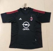 2002-03 AC Milan Retro Black Away Soccer Jersey Shirt