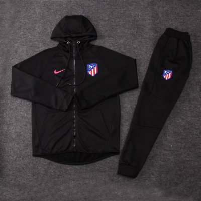 Atletico Madrid 2017-18 Black Hoodie Jacket