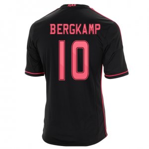 13-14 Ajax #10 Bergkamp Away Black Soccer Jersey Shirt 13-14 Ajax #10 Bergkamp Away Black Soccer Jersey Shirt