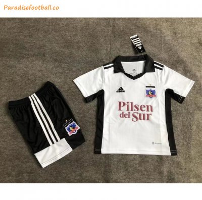 Kids 2022-23 COLO-COLO Home Soccer Kits Shirt With Shorts