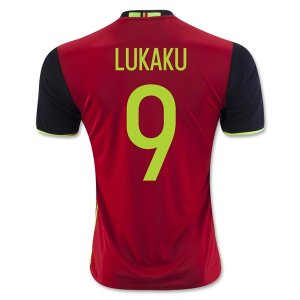 2016 Belgium R. LUKAKU #9 Home Soccer Jersey