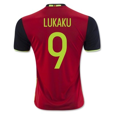 2016 Belgium R. LUKAKU #9 Home Soccer Jersey