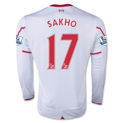 2015-16 Liverpool SAKHO #17 LS Away Soccer Jersey