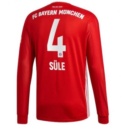 2020-21 Bayern Munich Long Sleeve Home Soccer Jersey Shirt Süle 4