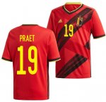 2020 EURO Belgium Home Soccer Jersey Shirt Dennis Praet #19