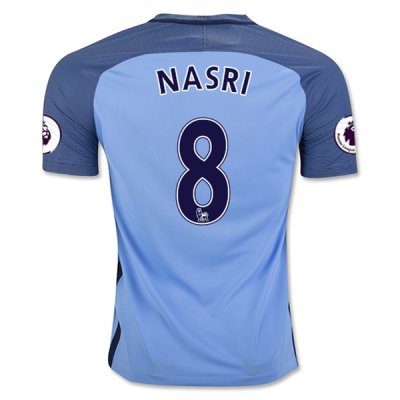 2016-17 Manchester City 8 NASRI Home Soccer Jersey