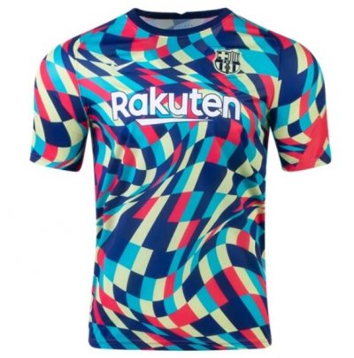 2020-21 Barcelona Colorful Pre-Match Training Shirt