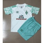 2020-21 Werder Bremen Kids Away Soccer Kits Shirt With Shorts