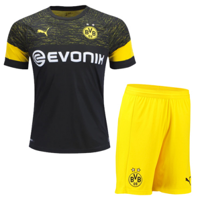 2018-19 Borussia Dortmund Away Soccer Jersey Kit (Shirt + Shorts)