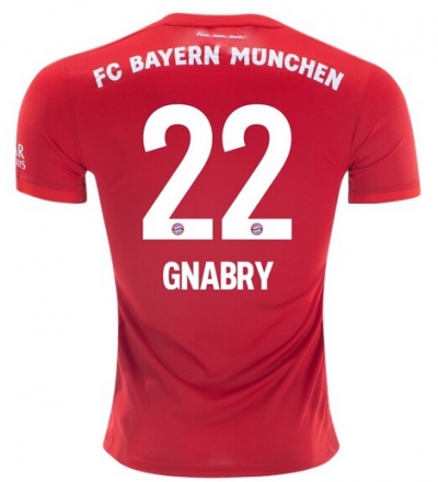 Serge Gnabry #22 2019-20 Bayern Munich Home Soccer Jersey Shirt