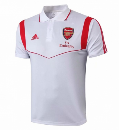 2019-20 Arsenal White Polo Shirt