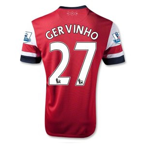 13/14 Arsenal #27 Gervinho Home Red Soccer Jersey Shirt 13/14 Arsenal #27 Gervinho Home Red Soccer Jersey Shirt