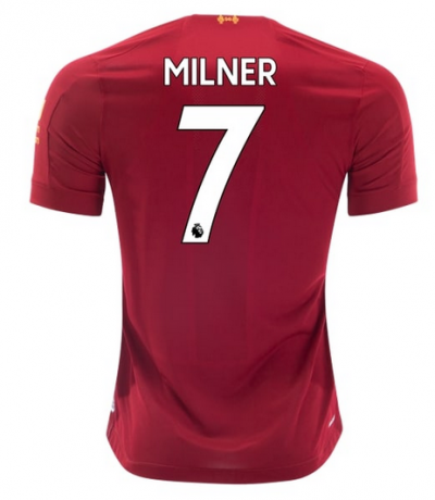 2019-20 Liverpool Home Soccer Jersey Shirt James Milner #7