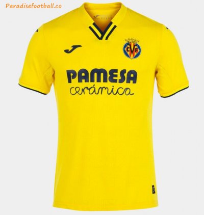 2021-22 Villarreal Home Yellow Soccer Jersey Shirt