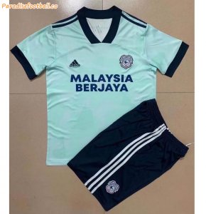 Kids Cardiff City 2021-22 Third Away Soccer Kits Shirt With Shorts