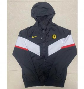 2022-23 Chelsea Black Hoodie Windbreaker Jacket