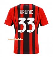 2021-22 AC Milan Home Soccer Jersey Shirt with KRUNIĆ 33 printing