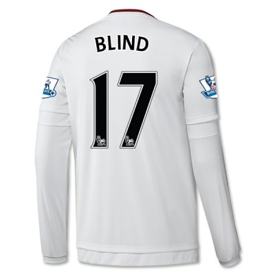 2015-16 Manchester United BLIND 17 LS Away Soccer Jersey