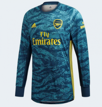 2019-20 Arsenal Long Sleeve Goalkeeper Blue Soccer Jersey Shirt
