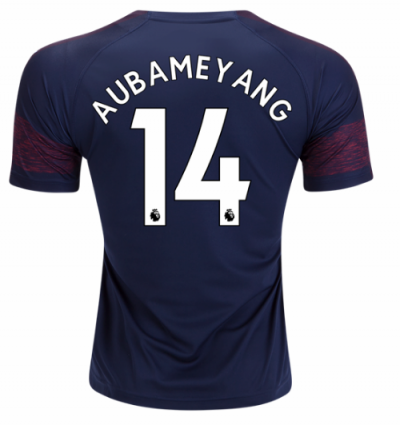 2018-19 Arsenal Away Soccer Jersey Shirt Pierre-Emerick Aubameyang #14