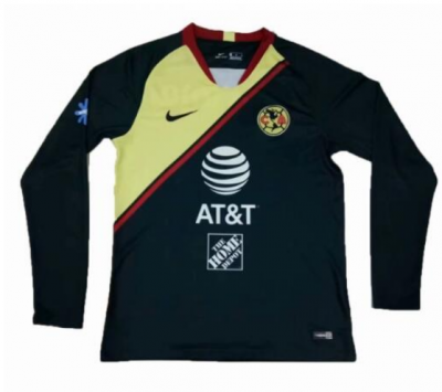 2018-19 Club America Long Sleeve Away Soccer Jersey Shirt