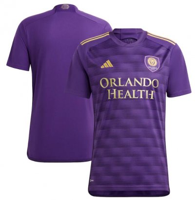 2023-24 Orlando City Purple The Wall Kit Home Soccer Jersey Shirt