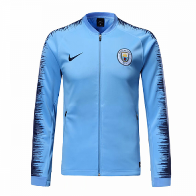 18-19 Manchester City Blue V-Neck Training Jacket
