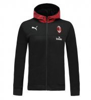 2019-20 AC Milan Black Hoodie Jacket