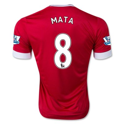 2015-16 Manchester United MATA 8 Home Soccer Jersey